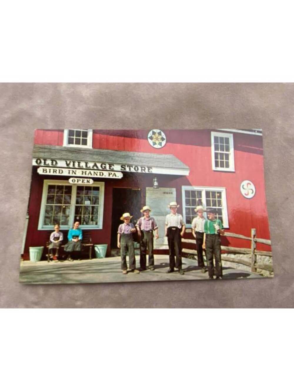 Vintage Amish Country Postcard Old Village Store Bird-in-Hand PA